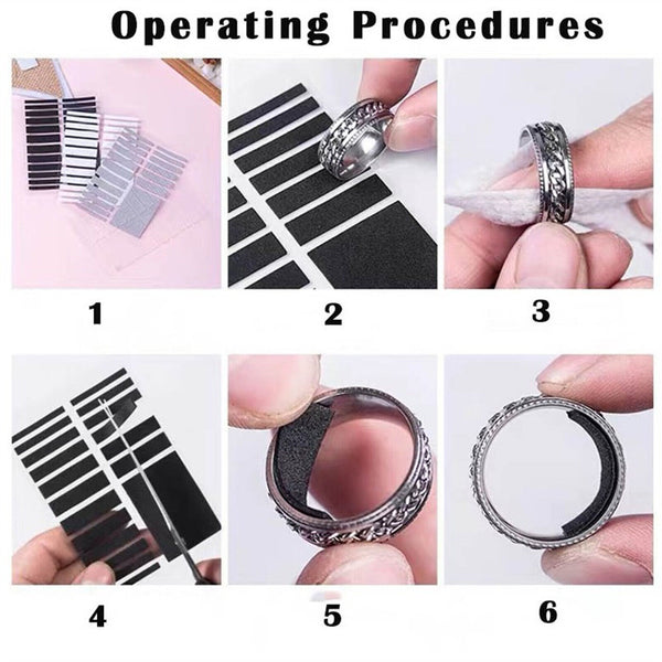 Tighteners Invisible Ring Size Adjuster Set Reducer Pad Resizing Jewelry Tool A+