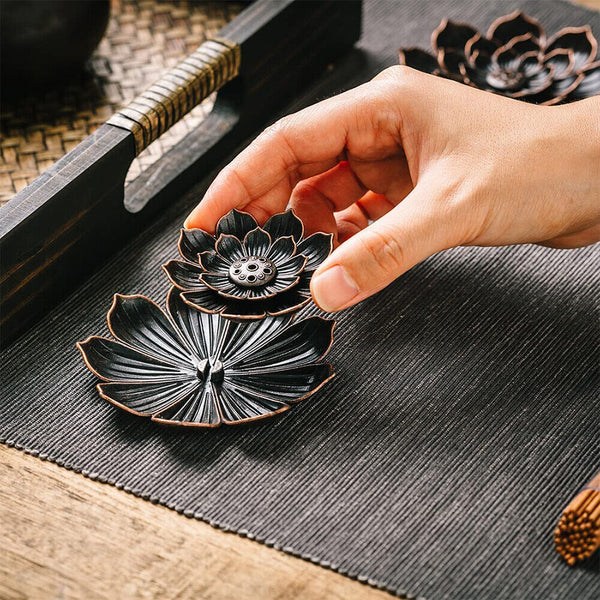 Incense Burners Stick Holder Lotus Home Aromatherapy Insence Burner Plate AU
