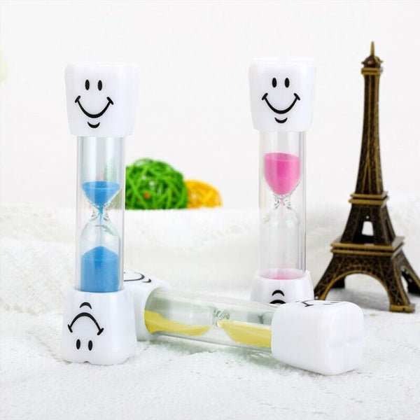 3 Mins Hourglass Sand Timer Kids Gifts Egg Kitchen Smiley Tooth Brushing Clock