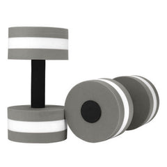 1x  Grey Water Dumbbells Aquatic Exercise Dumb bells Water Aerobics Workouts Barbells
