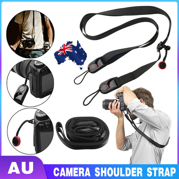 Camera Strap Quick Release Neck Hanging Belt Leash Shoulder for DSLR/SLR Camera