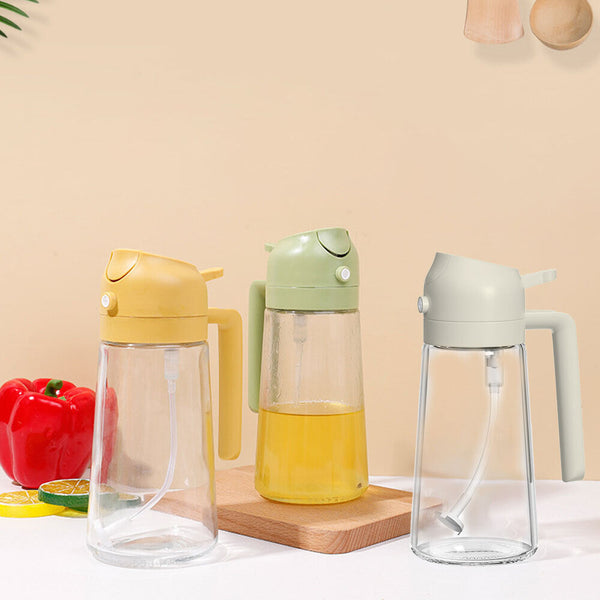2 In 1 Spray Bottle Kitchen Cooking Oil Dispenser Dual-Purpose Sauce Sprayer