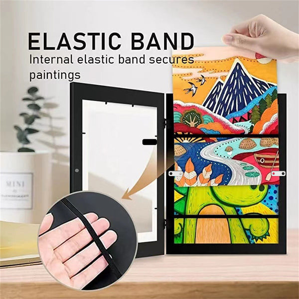 Kids Art Frames Children Art Projects Wooden Artwork Display 150 Pictures Hold A