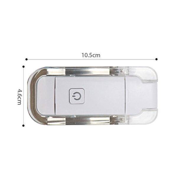 Book Night Reading Light USB Rechargeable Clip on Mini LED Lamp White Flexible