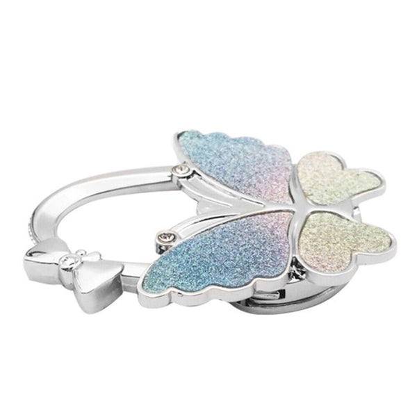 Floral Round Foldable Table Hook Bag Handbag Hanger Holder Tote Purse Metal AU