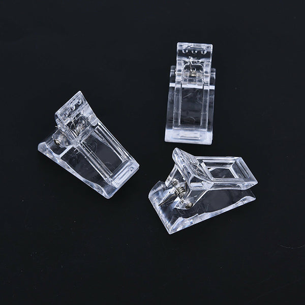 15pcs Nail Tips Clip Clamps for Poly Gel Quick Building Extension Builder Tool