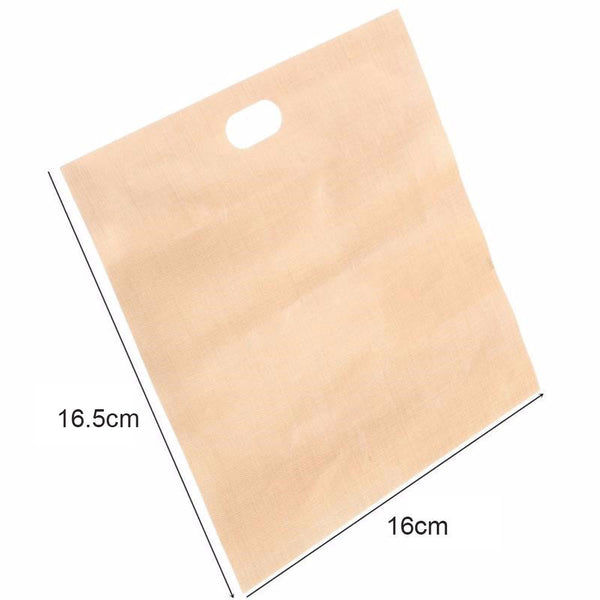 10-30x Non-Stick Reusable Toaster Bags Sandwich Pouch Bag Kitchen Bread Pockets