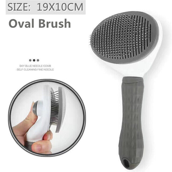 Grooming Brush For Dog Cat Deshedding Tool Rake Comb Fur Remover Reduce Pet Hair