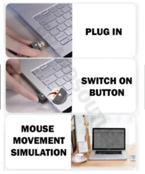 USB Mouse Jiggler; Automatic Mouse Jiggler -  Keep Computer Active
