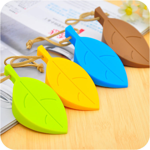 4 Pcs Silicone Rubber Door Stop Stoppers Children Anti-Folder Door Leaves Shape - Lets Party