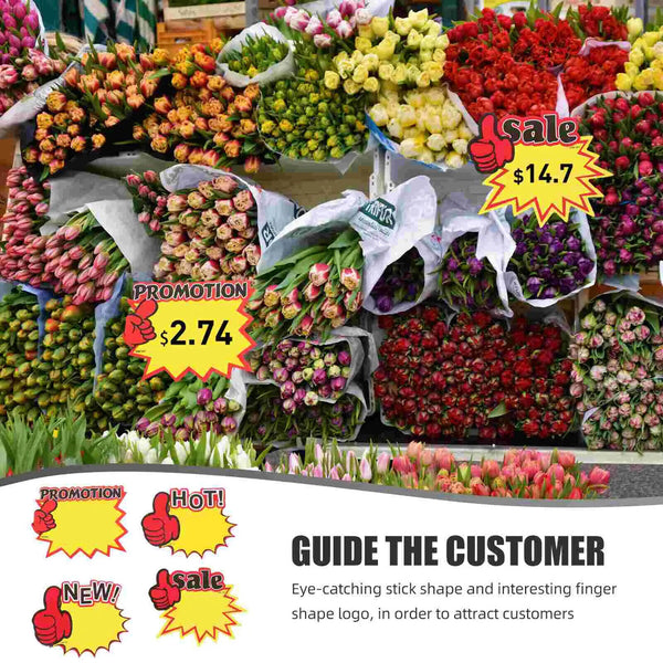 Price Tags – Retail Sale Signs & Promotion Label Cards 100pk