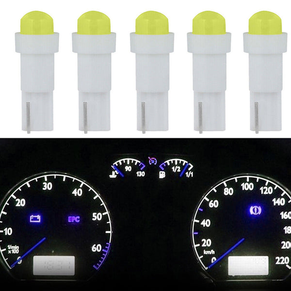 20pcs T5 Dash 5050 SMD LED Car Wedge Dashboard Instrument White Light Bulbs12VDC