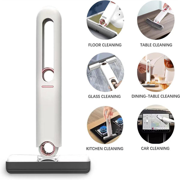 Mini Mop Self-Squeeze Wet Hand Free Portable Home Window Cleaner Tools Mop AUS