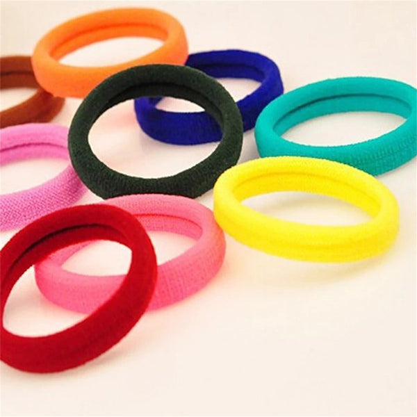 40Pcs Women Girls Hair Band Thick Hairties Rope Elastic Ponytail Holder Bulk Buy