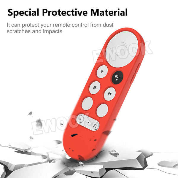 Voice Remote Silicone Case Protective Cover Shell For Google Chromecast TV 2020