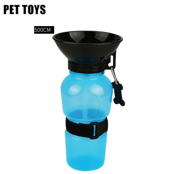 500ML Dog Cat Water Drinking Bottle Detachable Travel Cup Portable Pet Feeder AU