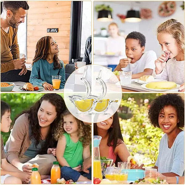 1-3Pcs Manual Lemon Squeezer Acrylic Clip Orange Fruit Hand Juicer Home Kitchen