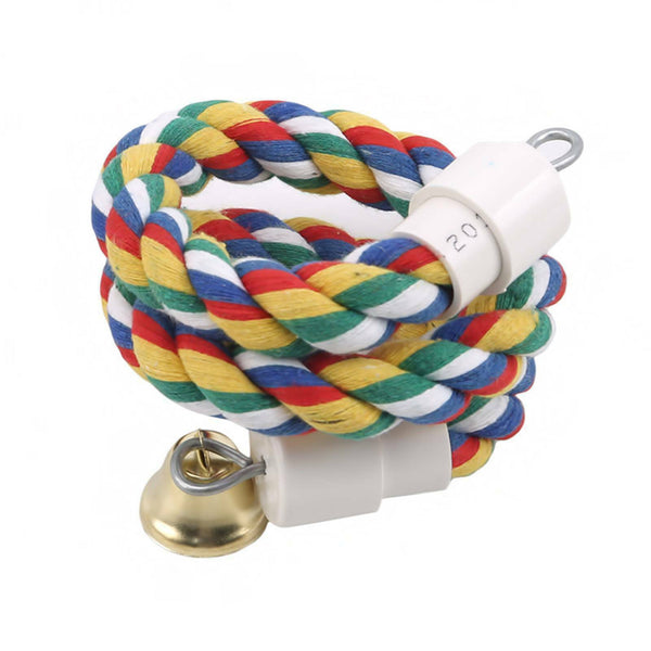 Pet Bird Rope Perches Parrot Colorful Cage Comfy Perch Bungees for Birds Toy AU