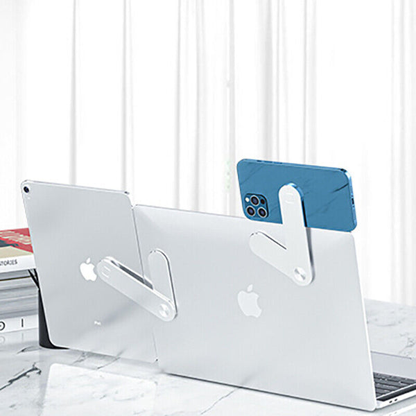 Portable Magnetic Adjustable Phone Computer Holder Laptop Side Mount Clip AU