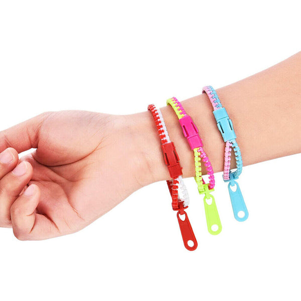 1-50x Sensory-Zipper Fidget Bracelet Zip Stim Toys Stress Anxiety Relief Autism