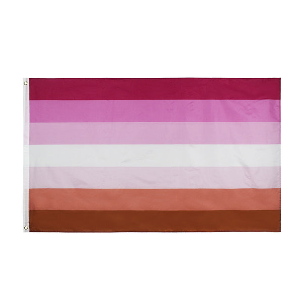 2pcs 150x90cm Lesbian Flag Rainbow Pride LGBT Mardi Gras Party Outdoor Heavy Dut