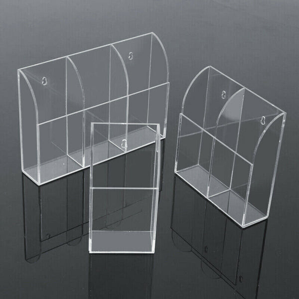 TV Remote Control Holder Wall Mount Clear Acrylic Organizer Stand Box Storage AU