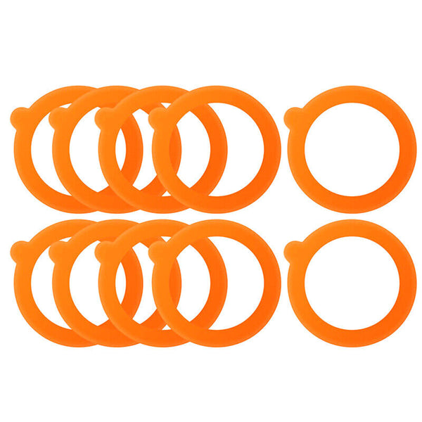 12 Pack Silicone Replacement Gasket Airtight Rubber Seals Ring for Jar Lids AU