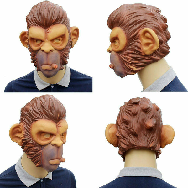 Latex Mask Horse Head Mask Animal Head Creepy Halloween Costume Theater Toy Party - Lets Party