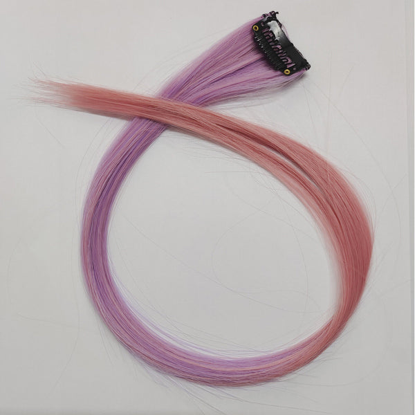 Clip On In Hair Extension Long Hair Coloured Synthetic Crochet Party Highlights