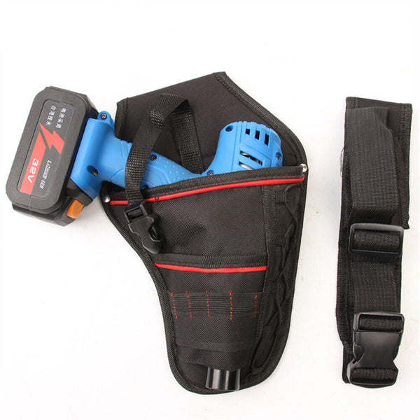 Heavy Duty Drill Holster Belt Pouch Bit Holder Hanging Waist Storage BagTool1-3x