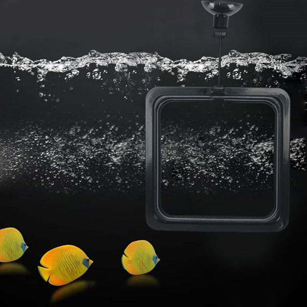 2PCS Fish Feeding Ring Aquarium Tank Station Floating Food Feeder Square/Circle
