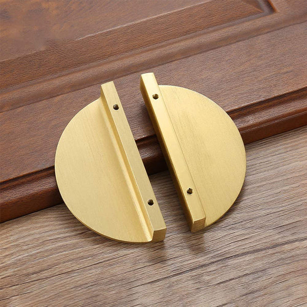 1-10x Half Moon Cabinet Pull Cupboard Door Handles Semi Circle Drawer Knob Decor - Lets Party