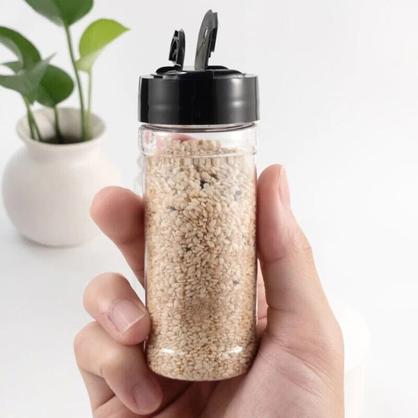 24PCS Plastic Spice Bottles Jars Containers Shaker Lid Empty Bottles 100ML AU
