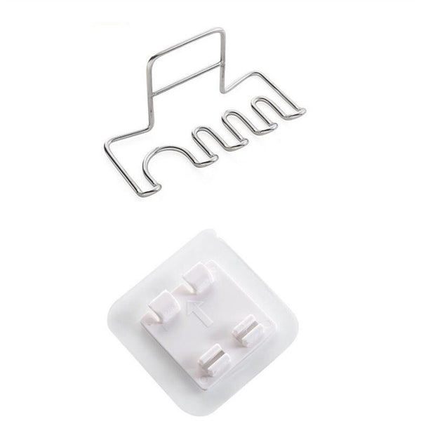 Tooth Brush Wall-Mounted Toothbrush Holder Organizer Bathroom Storage Rack