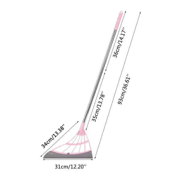 Multi function Magic Broom Sweeper Mop Wiper Scraper Dust Floor Rubber Cleaning