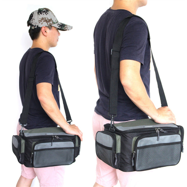 Large Fishing Bag Fishing Tackle Storage Backpack Waterproof Fishing Gear Bag AU