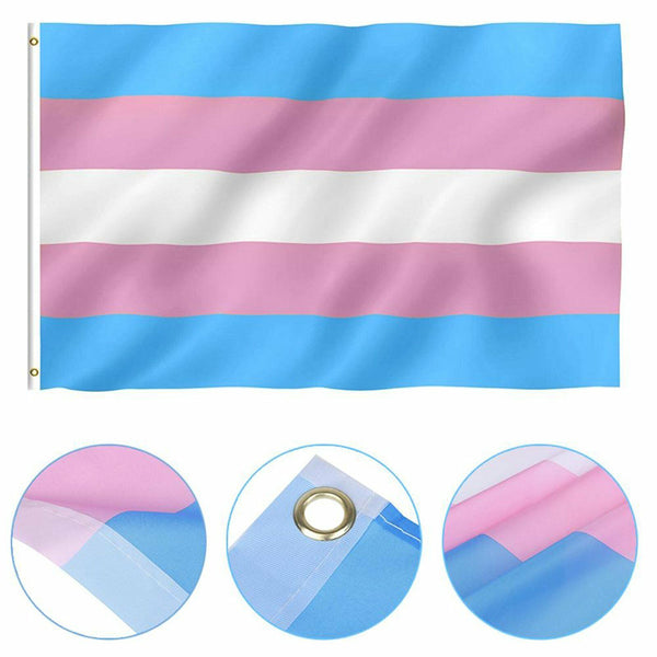 150x90cm LGBT Transgender Flag Gay Lesbian Pride Festival Parade Mardi Gras Big
