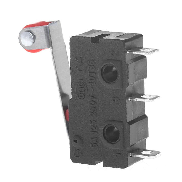 10-50Pcs Micro Roller Lever Arm Open Close Limit Switch KW12-3 PCB Microswitch
