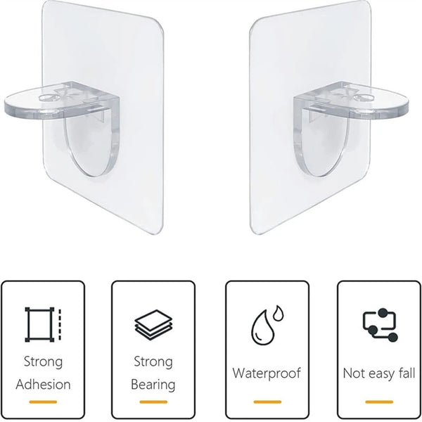 Shelf Support Adhesive Pegs Plastic Closet Cabinet Shelf Support AUS