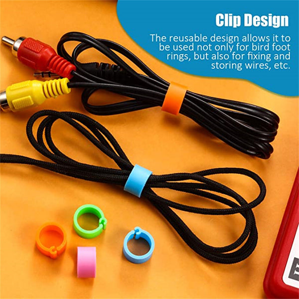 20PCS Identification Birds Chicken Poultry Leg Rings Bands Tag Large Clip 20mm