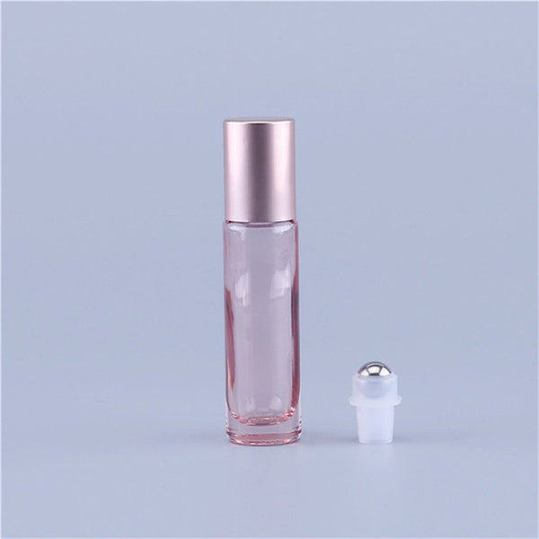 UP 100PCS Glass Roller Bottle Rollerball Gradient Perfume Roll On Ball Essential