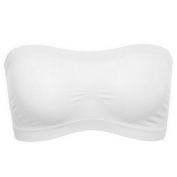 Women's Strapless Seamless Crop Top Vest Breathable Sports Bra Tube Lady Bandeau