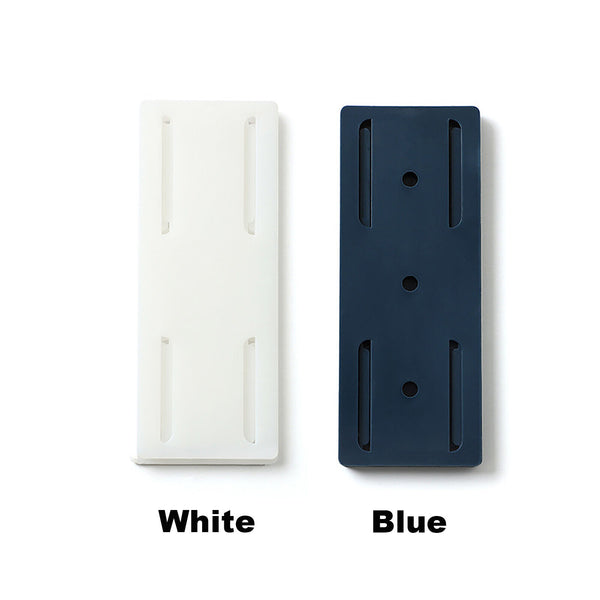 2x Socket Holder Plug Fixer Wall-Mounted Power Strip Holders Sticker Punch-free