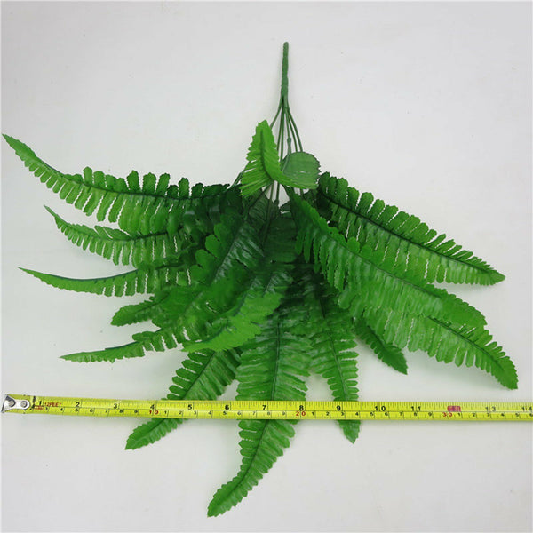 1/5/10 Bunch 43cm Artificial Persian Leaves Fern Grass Green Plant Garden Decor