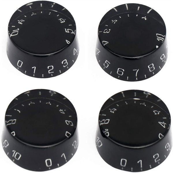 4/8/12X Black Electric Guitar Control Speed Tone Volume Knobs Replacement Parts