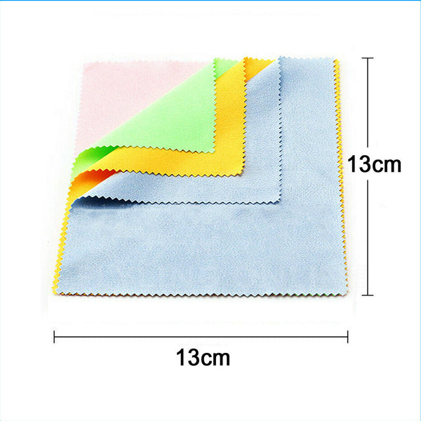 12PCS Glasses Microfiber Cleaner Camera Lens Phone Sunglasses Cleaning Cloths AU