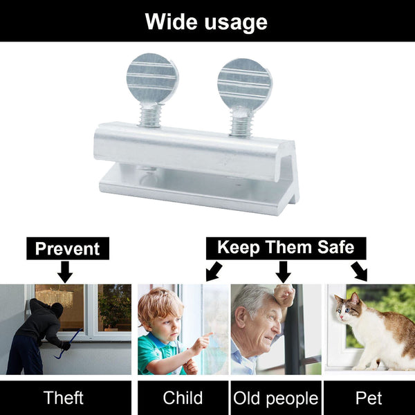 12PCS Sliding Window Door Lock Safety Security Lock Safety Rents Safe Door Lock