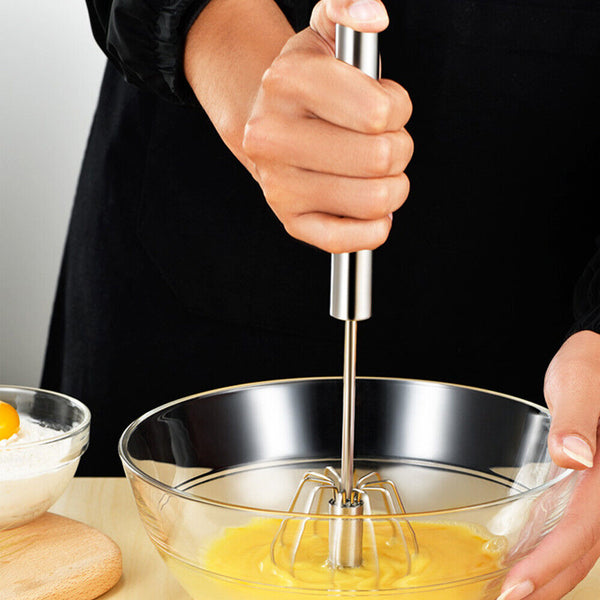 Stainless Steel Whisk Mixer Balloon AZ Tool Semi-automatic Egg Milk Beater