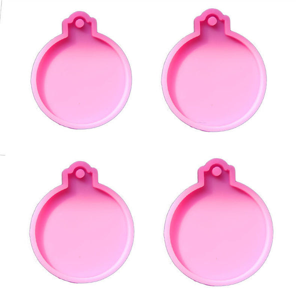 Christmas Bauble Silicone Mould Resin Mold Plain Round Circle DIY Crafts