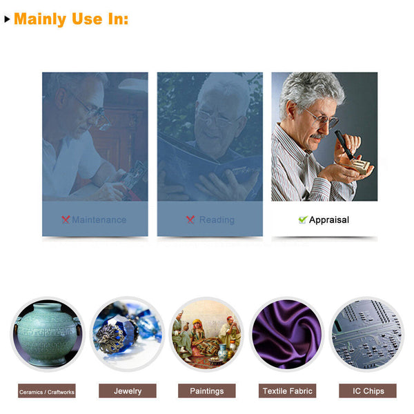 30X 21MM Magnifier Jeweler Eye Jewelry Loupe Loop Fodable Glass Magnifying